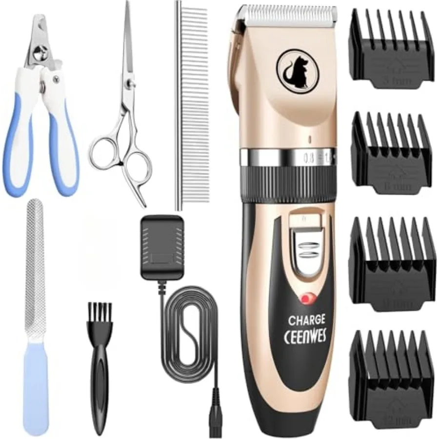 Dog Clippers Low ise Pet Clippers Rechargeable Trimmer Cordless Grooming Tool Professional Dog Hair Trimmer with Comb Guides Sc
Dog Clippers Low ise Pet Clippers Rechargeable Trimmer Cordless Grooming Tool Professional Dog Hair Trimmer with Comb Guides Sc