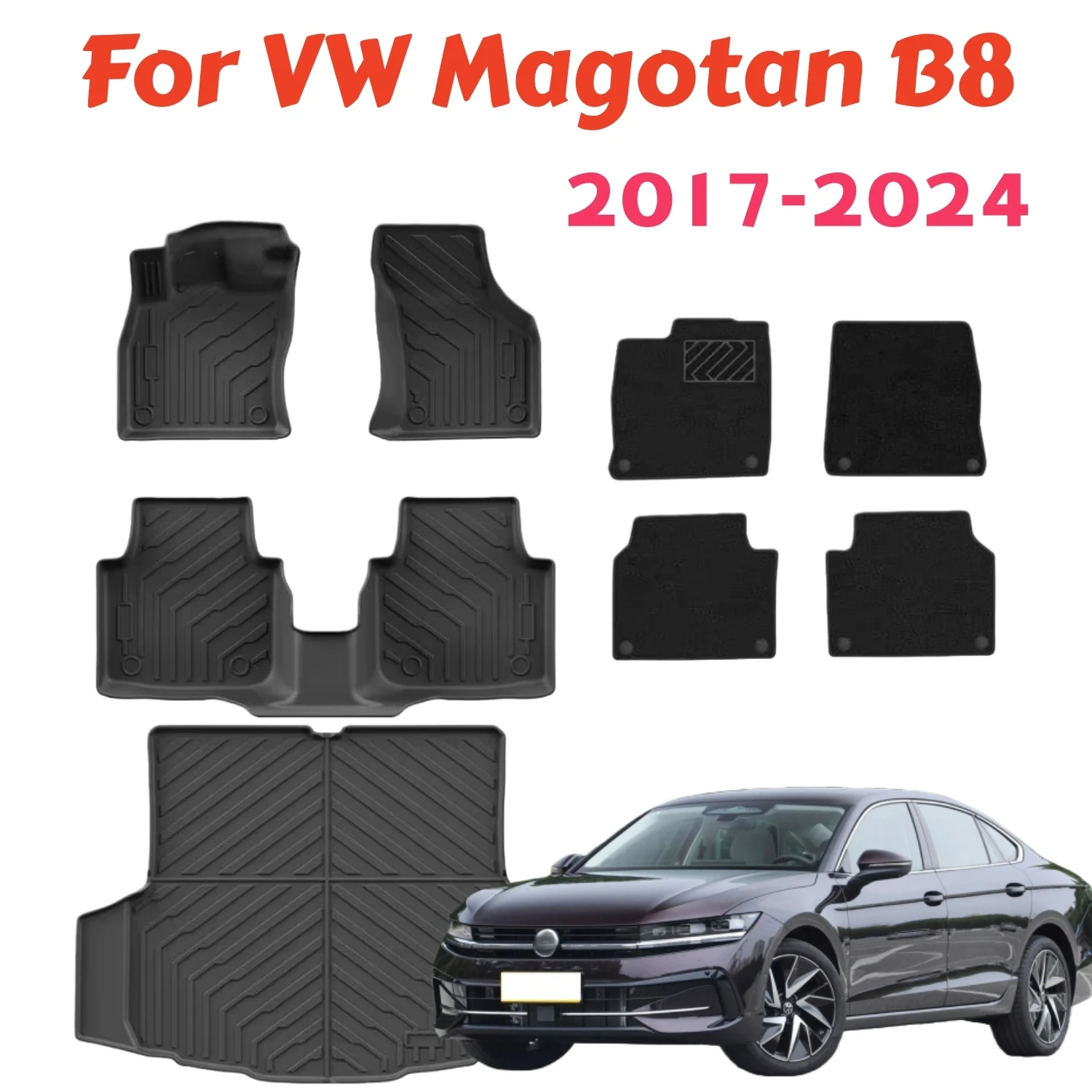 For VW Magotan B8 2024-2017 Car TPE Floor Mat Trunk Mat Auto Interior Duty Waterproof Non-slip Carpets Protector Foot Tools
For VW Magotan B8 2024-2017 Car TPE Floor Mat Trunk Mat Auto Interior Duty Waterproof Non-slip Carpets Protector Foot Tools
