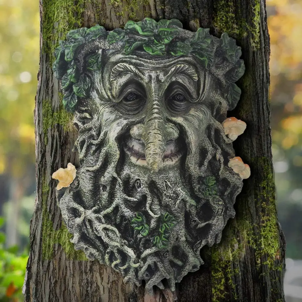 Tree Face Outdoor Statues, Whimsical Tree Face Tree Huggers Sculptures - Old Man Tree Face Garden Decors Yard Art, 9"x6.5"x3.5"
Tree Face Outdoor Statues, Whimsical Tree Face Tree Huggers Sculptures - Old Man Tree Face Garden Decors Yard Art, 9"x6.5"x3.5"