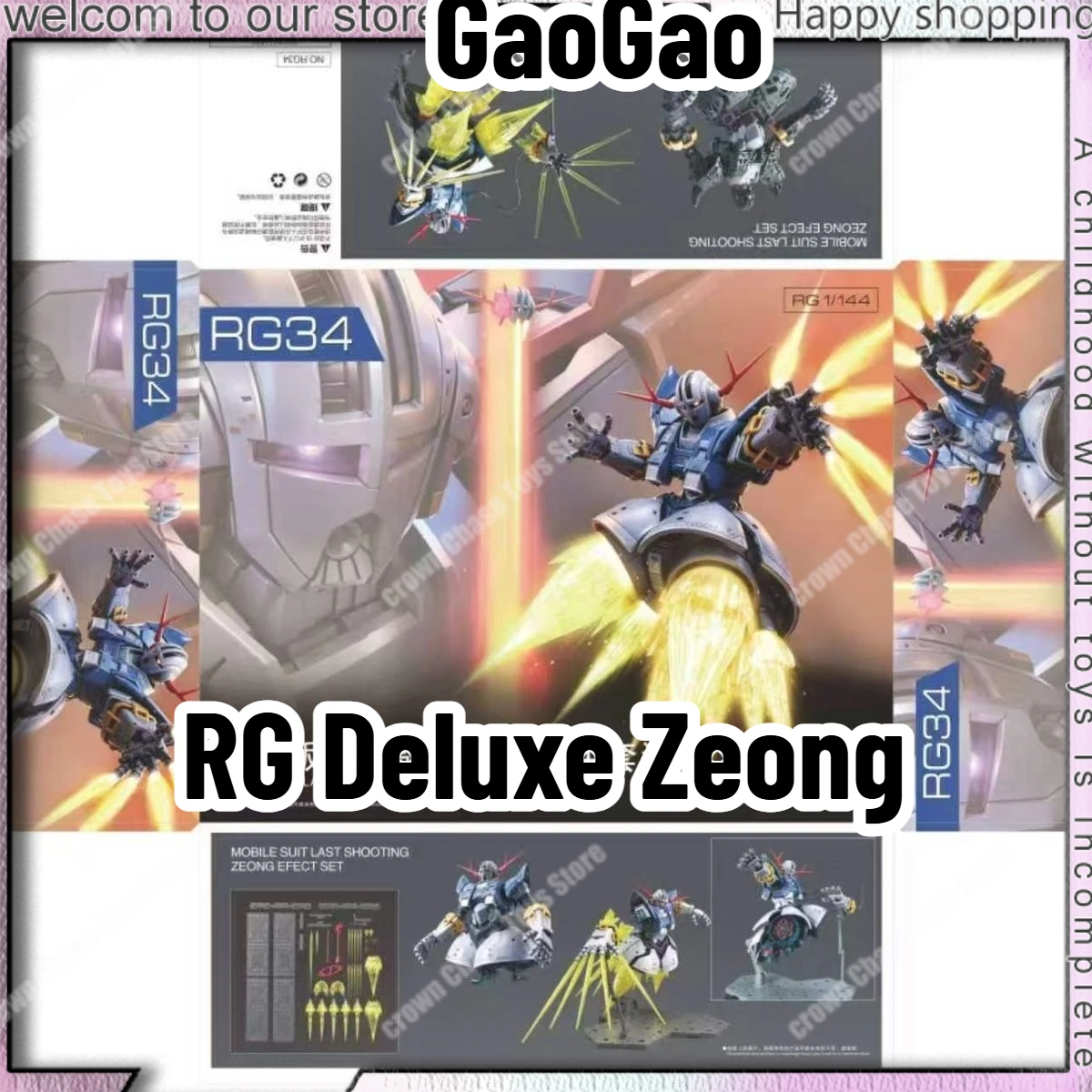 In Stock Gaohgao RG 1/144 Zeong MSN-02 Zeong Assembly Model Kit Mobile Suit Last Shooting Zeong Effect Deluxe Version Model Toys
In Stock Gaohgao RG 1/144 Zeong MSN-02 Zeong Assembly Model Kit Mobile Suit Last Shooting Zeong Effect Deluxe Version Model Toys