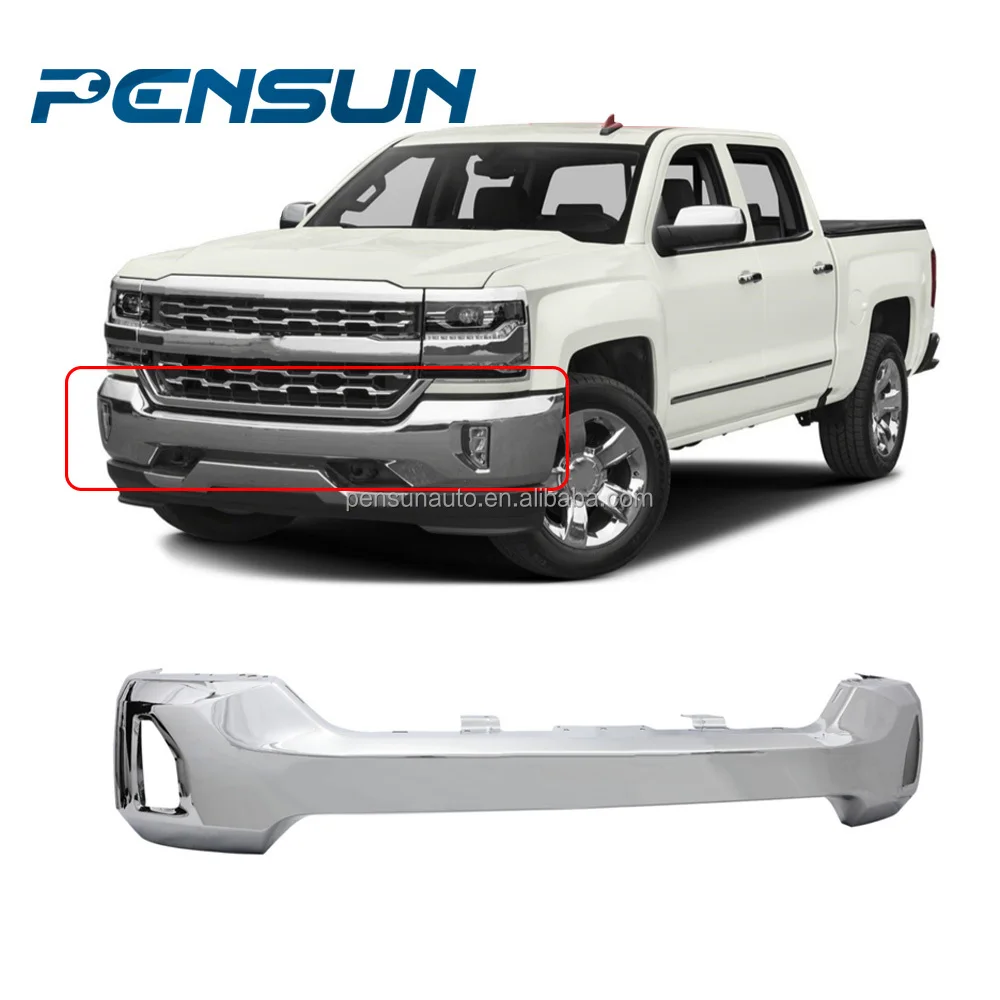 Factory Direct Sales Front Bumper Steel Chrome No Radar Hole With Fog Light Hole For Chevrolet For Silverado 2016-2019
Factory Direct Sales Front Bumper Steel Chrome No Radar Hole With Fog Light Hole For Chevrolet For Silverado 2016-2019