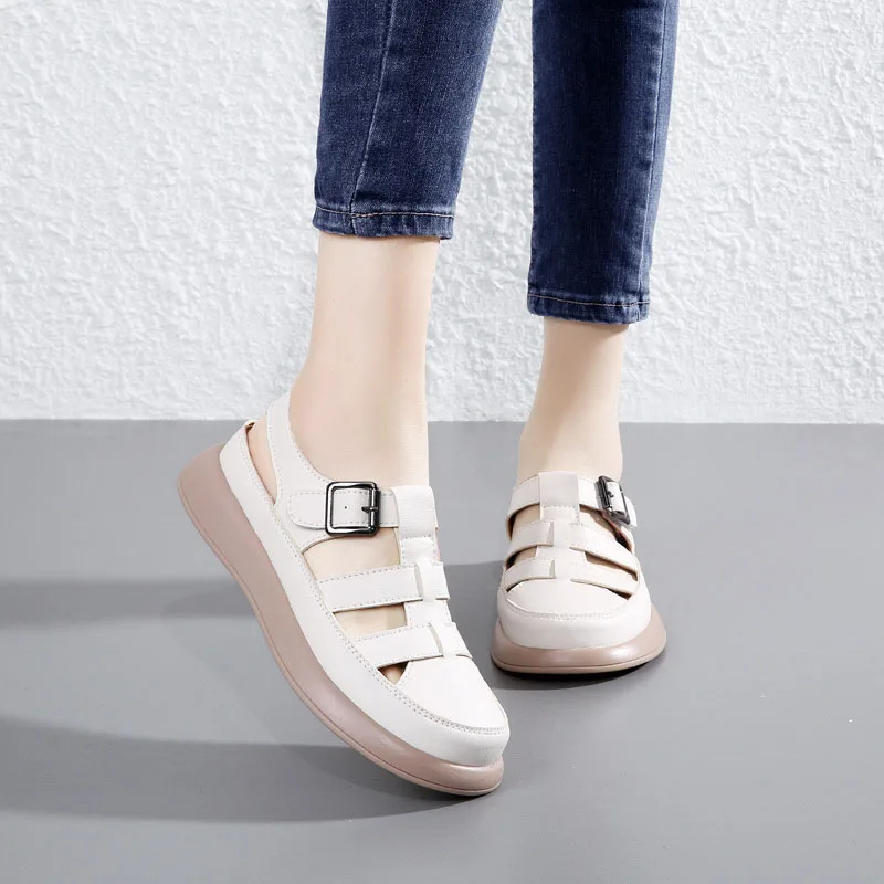 XMWRLW 2026 Летние женские сандалии на плоской подошве из искусственной кожи, повседневная обувь для женщин, летние нескользящие женские сандалии на плоской подошве, размер 42
XMWRLW 2026 Летние женские сандалии на плоской подошве из искусственной кожи, повседневная обувь для женщин, летние нескользящие женские сандалии на плоской подошве, размер 42