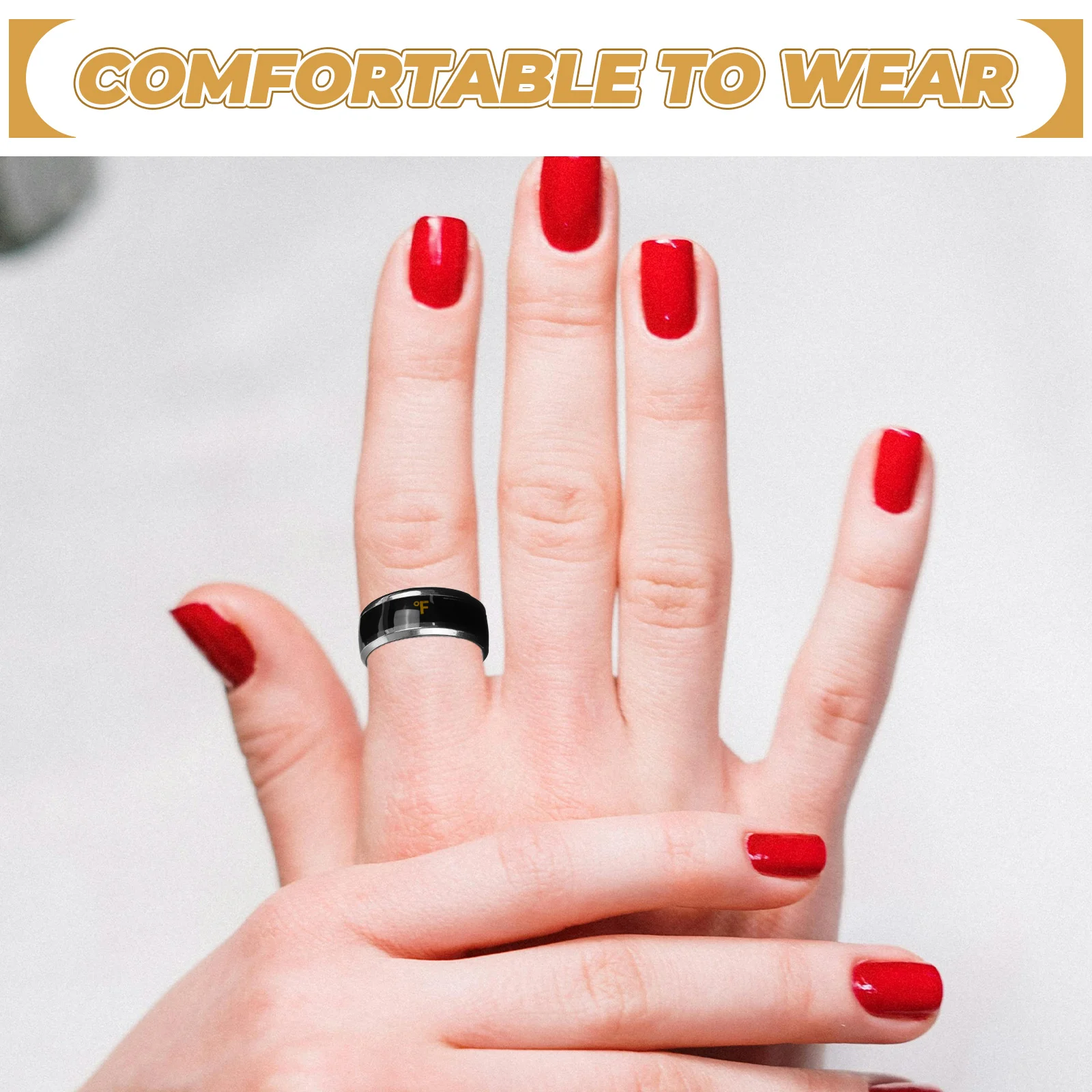 Temperature Lovers Ring Jewelry Intelligent Black Digital for Men Man Monitor Rings
Temperature Lovers Ring Jewelry Intelligent Black Digital for Men Man Monitor Rings