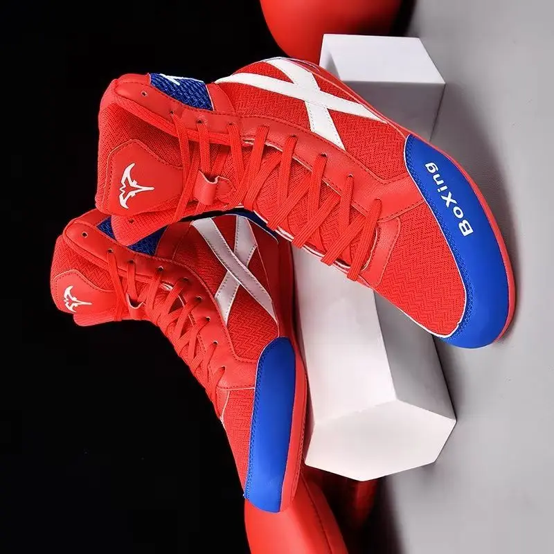 2026 New Arrival Wrestling Boots for Men Breathable Boxing Sneakers Men Non-Slip Fighting Shoe for Man Mid-Top Gym Training Shoe
2026 New Arrival Wrestling Boots for Men Breathable Boxing Sneakers Men Non-Slip Fighting Shoe for Man Mid-Top Gym Training Shoe