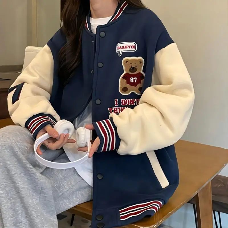 CGC Preppy Style Varsity Baseball Jacket For Women 2022 Cartoon Embroidery Oversize Jacket Casual Harajuku Autumn Coats Women
CGC Preppy Style Varsity Baseball Jacket For Women 2022 Cartoon Embroidery Oversize Jacket Casual Harajuku Autumn Coats Women