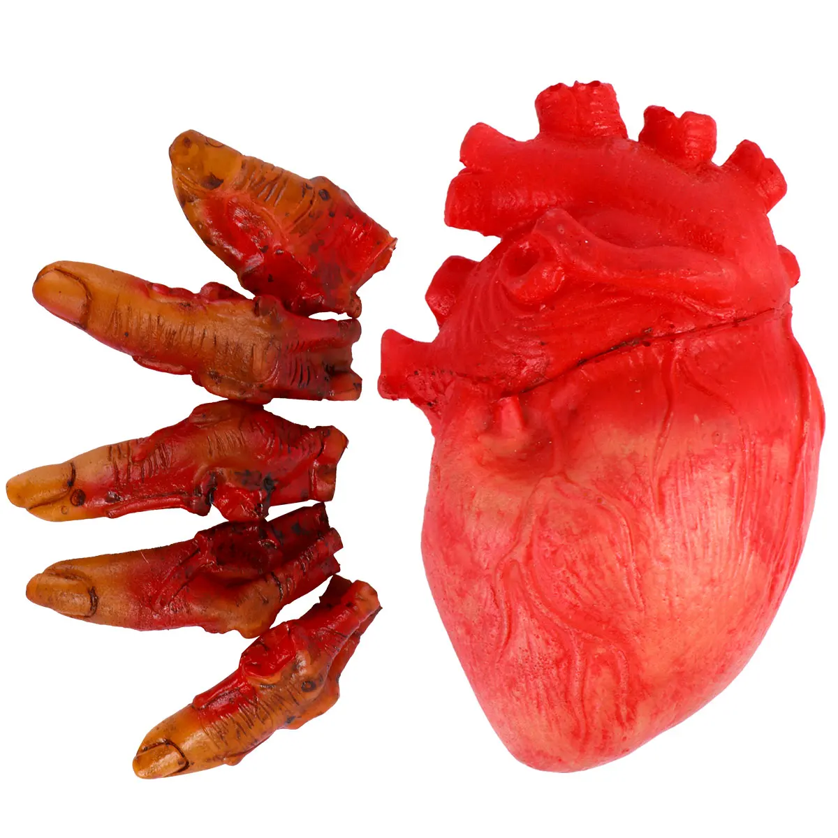Broken Fingers and Little Heart Halloween Decorations Props Scary Fake Snake for Severed Plastic Pranks Hotel
Broken Fingers and Little Heart Halloween Decorations Props Scary Fake Snake for Severed Plastic Pranks Hotel