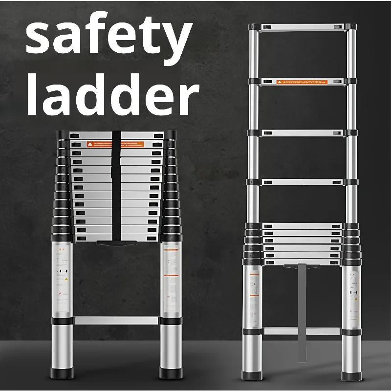 Telescopic Safe Aluminum Ladder Portable Durable Extension Straight Ladder Electricians Home Use Construction Work Step Ladder
Telescopic Safe Aluminum Ladder Portable Durable Extension Straight Ladder Electricians Home Use Construction Work Step Ladder