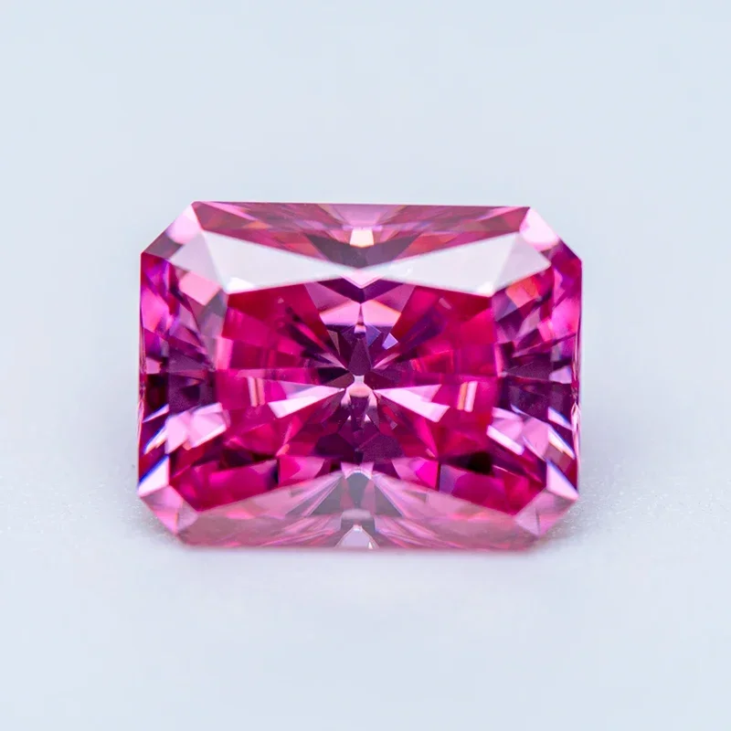 Moissanite Gemstone Radiant Cut Pink Color Lab Grown Diamond for DIY Ring Necklace Earrings Main Materials with GRA Certificate
Moissanite Gemstone Radiant Cut Pink Color Lab Grown Diamond for DIY Ring Necklace Earrings Main Materials with GRA Certificate