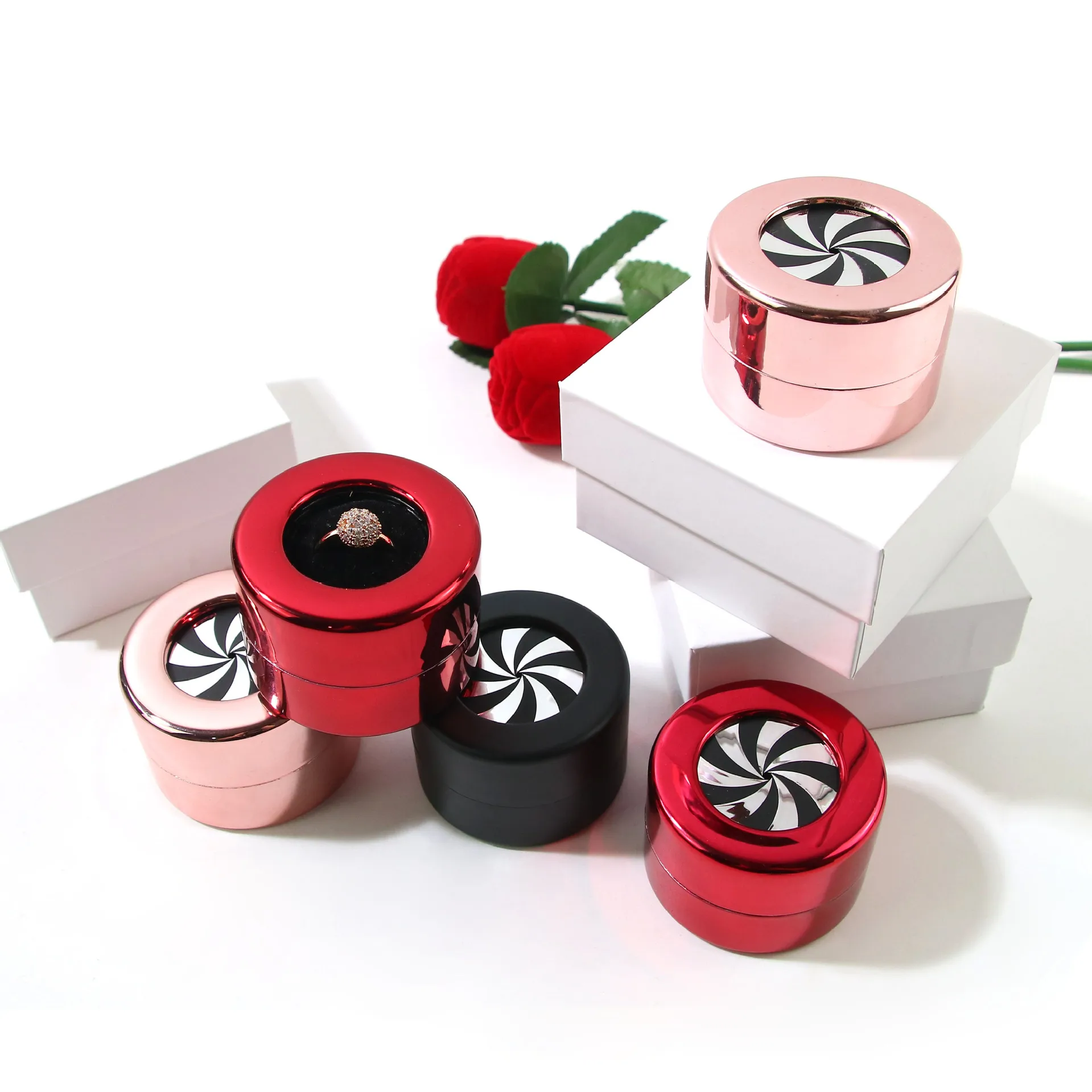 Metal Rotation Rising Romantic Proposal Confession Ring Box Jewelry Store Live Room Sample Room Jewelry Display Props
Metal Rotation Rising Romantic Proposal Confession Ring Box Jewelry Store Live Room Sample Room Jewelry Display Props