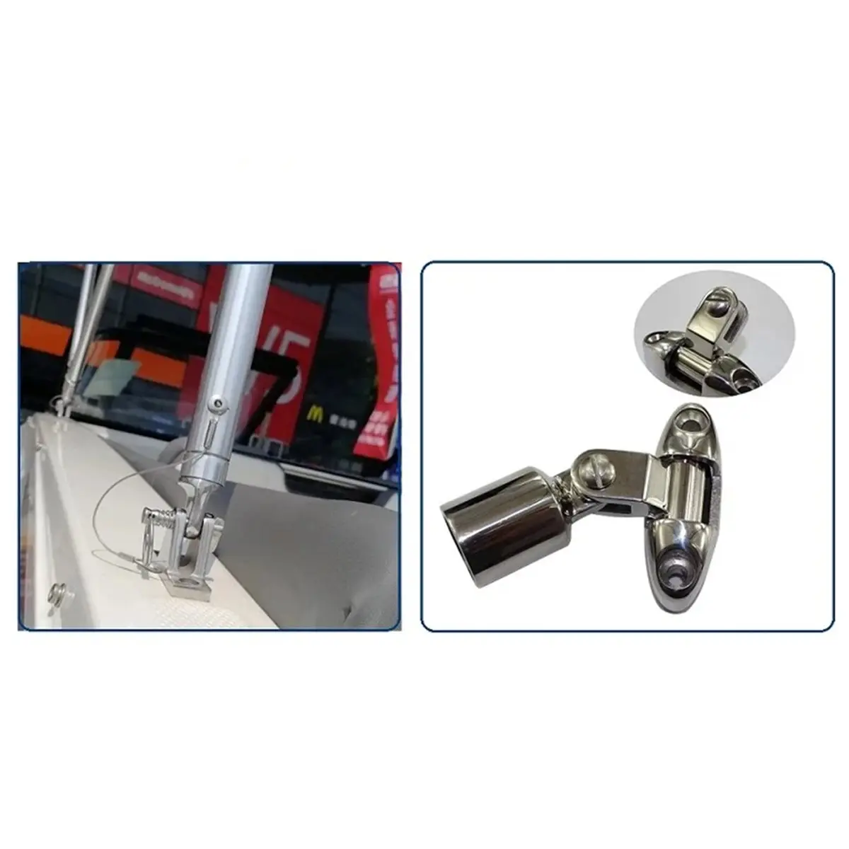 COFA 2 Pieces 316 Stainless Steel Deck Bimini Side Mount Hinge 60mm Mirror Marine Boat Sailing Hardware Deck Hinge
COFA 2 Pieces 316 Stainless Steel Deck Bimini Side Mount Hinge 60mm Mirror Marine Boat Sailing Hardware Deck Hinge