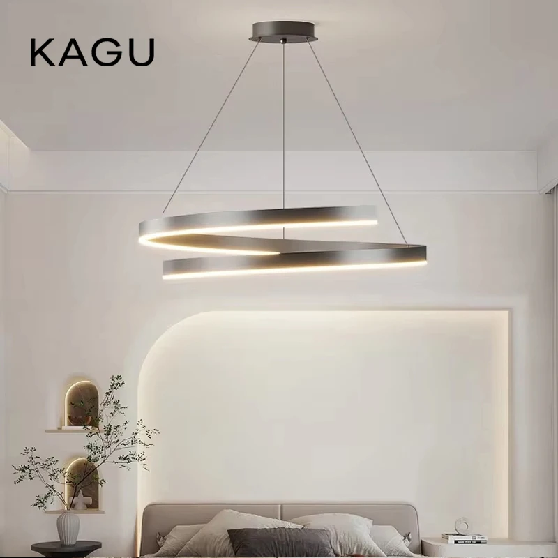 Spiral Chandelier Black/White for Living Dining Kitchen - Round Ceiling Lighting Fixtures Modern Indoor Dimmable Surface Mounted
Spiral Chandelier Black/White for Living Dining Kitchen - Round Ceiling Lighting Fixtures Modern Indoor Dimmable Surface Mounted
