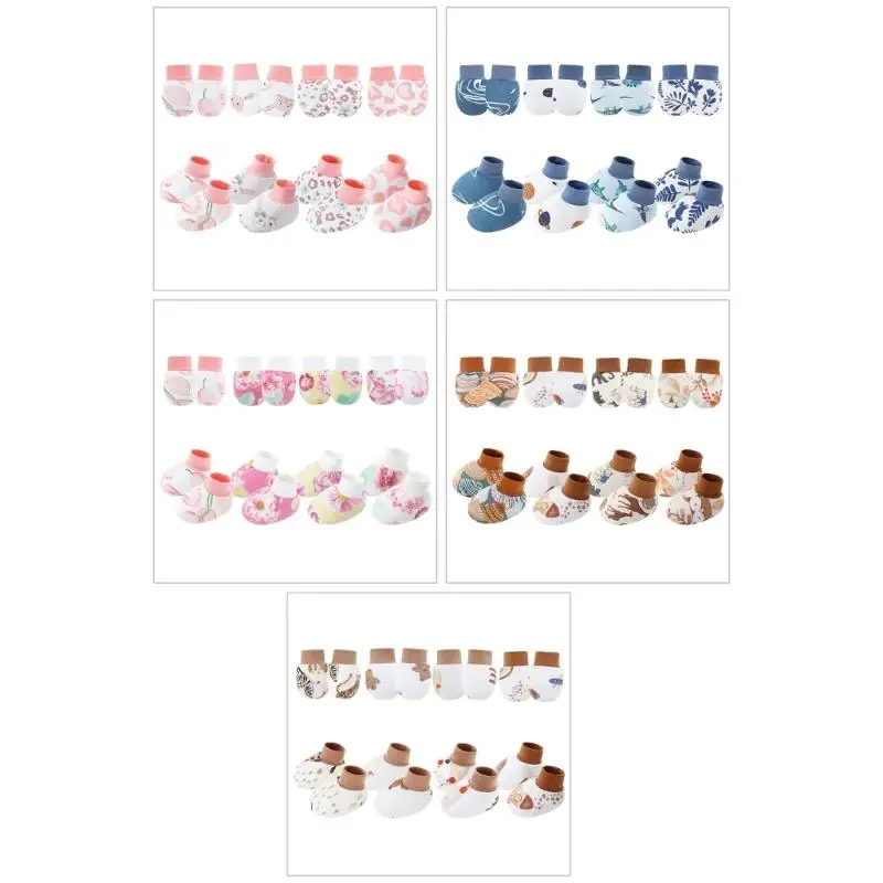 U13F 4 Set Soft & Comfortable Cotton Baby Mittens witrh Socks for Newborns Breathable
U13F 4 Set Soft & Comfortable Cotton Baby Mittens witrh Socks for Newborns Breathable