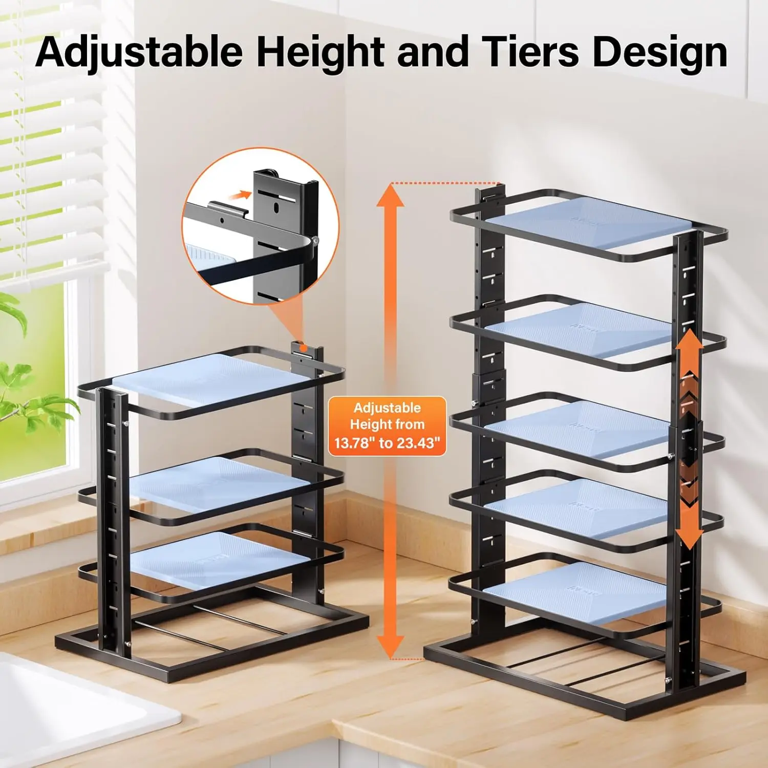 Lamu Pots And Pans Organizer For Under Cabinet,6-Tier Heavy Duty Adjustable Pan Pot Organizers Inside Cabinet, Pot Rack For
Lamu Pots And Pans Organizer For Under Cabinet,6-Tier Heavy Duty Adjustable Pan Pot Organizers Inside Cabinet, Pot Rack For