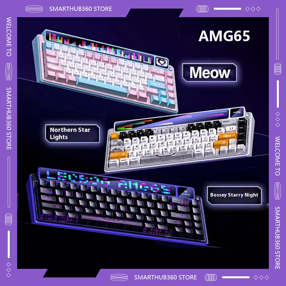 LEOBOG AMG65 Беспроводная RGB трехрежимная механическая клавиатура с возможностью горячей замены TFT светодиодный экран киберспортивные клавиатуры на заказ аксессуары для ПК подарки
LEOBOG AMG65 Беспроводная RGB трехрежимная механическая клавиатура с возможностью горячей замены TFT светодиодный экран киберспортивные клавиатуры на заказ аксессуары для ПК подарки
