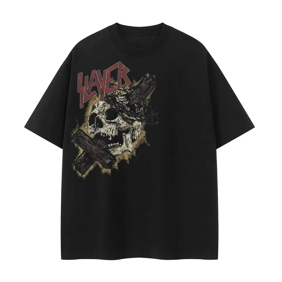 Slayer Band Vintage American Street Hip Hop Niche Design Sense Diablo Skull VTG Rock Men's Summer Cotton Short Sleeve T-Shirt
Slayer Band Vintage American Street Hip Hop Niche Design Sense Diablo Skull VTG Rock Men's Summer Cotton Short Sleeve T-Shirt