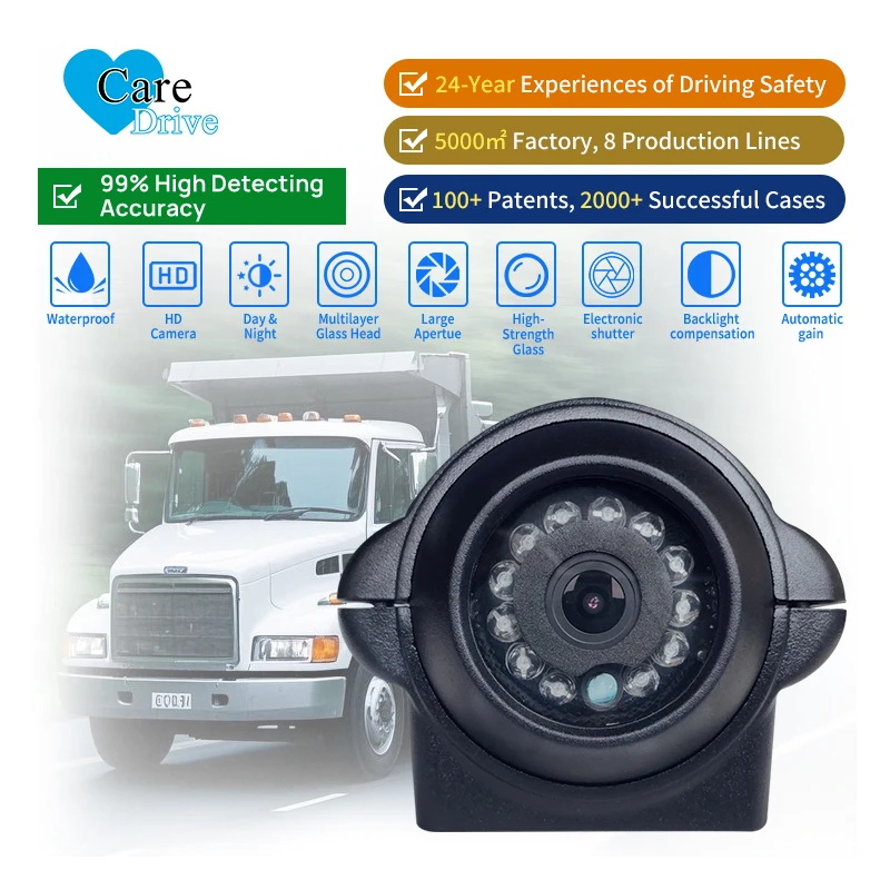 AlwayCare AHD 1080P Waterproof IP68 Front View Car Camera with 12pcs IR LED Night Vision Reversing Aid for Wheel Loader Vehicles
AlwayCare AHD 1080P Waterproof IP68 Front View Car Camera with 12pcs IR LED Night Vision Reversing Aid for Wheel Loader Vehicles
