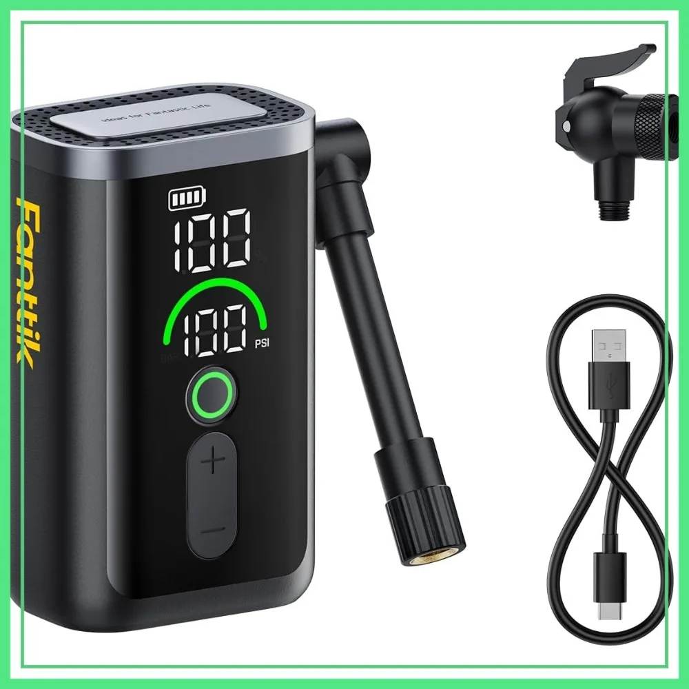 Mini Bike Pump 21s Fast Inflate 150PSI Electric Air Pump with Gauge for Road Bike MTB
Mini Bike Pump 21s Fast Inflate 150PSI Electric Air Pump with Gauge for Road Bike MTB