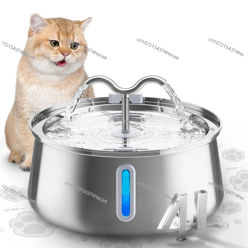 Pet water dispenser 4L large capacity stainless steel cat water dispenser water dispenser
Pet water dispenser 4L large capacity stainless steel cat water dispenser water dispenser