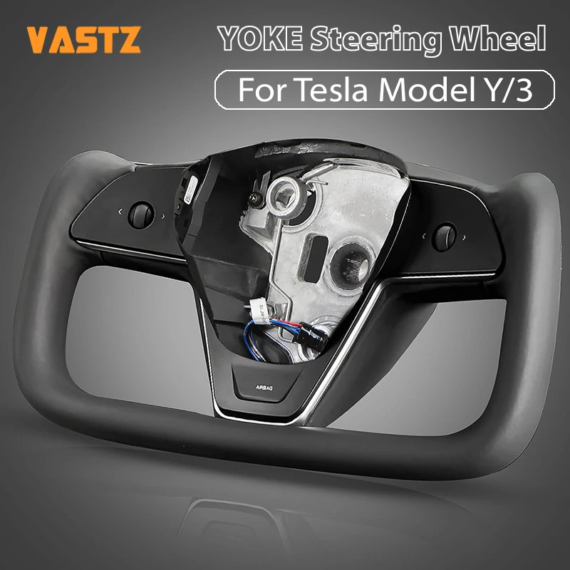 VASTZ For Tesla Yoke Steering Wheel for Model 3 Y Black White Nappa Leather Heating Customization Personalized Including Knob
VASTZ For Tesla Yoke Steering Wheel for Model 3 Y Black White Nappa Leather Heating Customization Personalized Including Knob