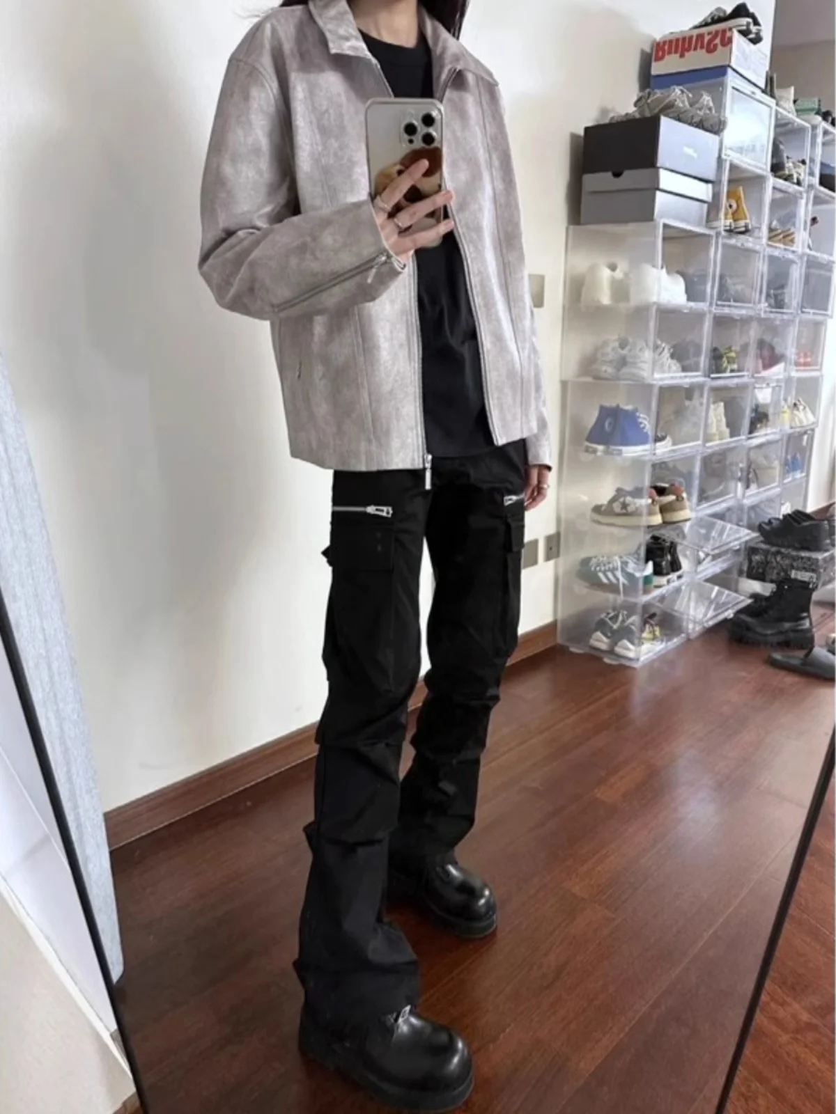 American Sle Cleanfit Functional Pants Men's High Street Vibe Carpenter Workwear Slimming Straight Leg Micro Flared Trousers
American Sle Cleanfit Functional Pants Men's High Street Vibe Carpenter Workwear Slimming Straight Leg Micro Flared Trousers