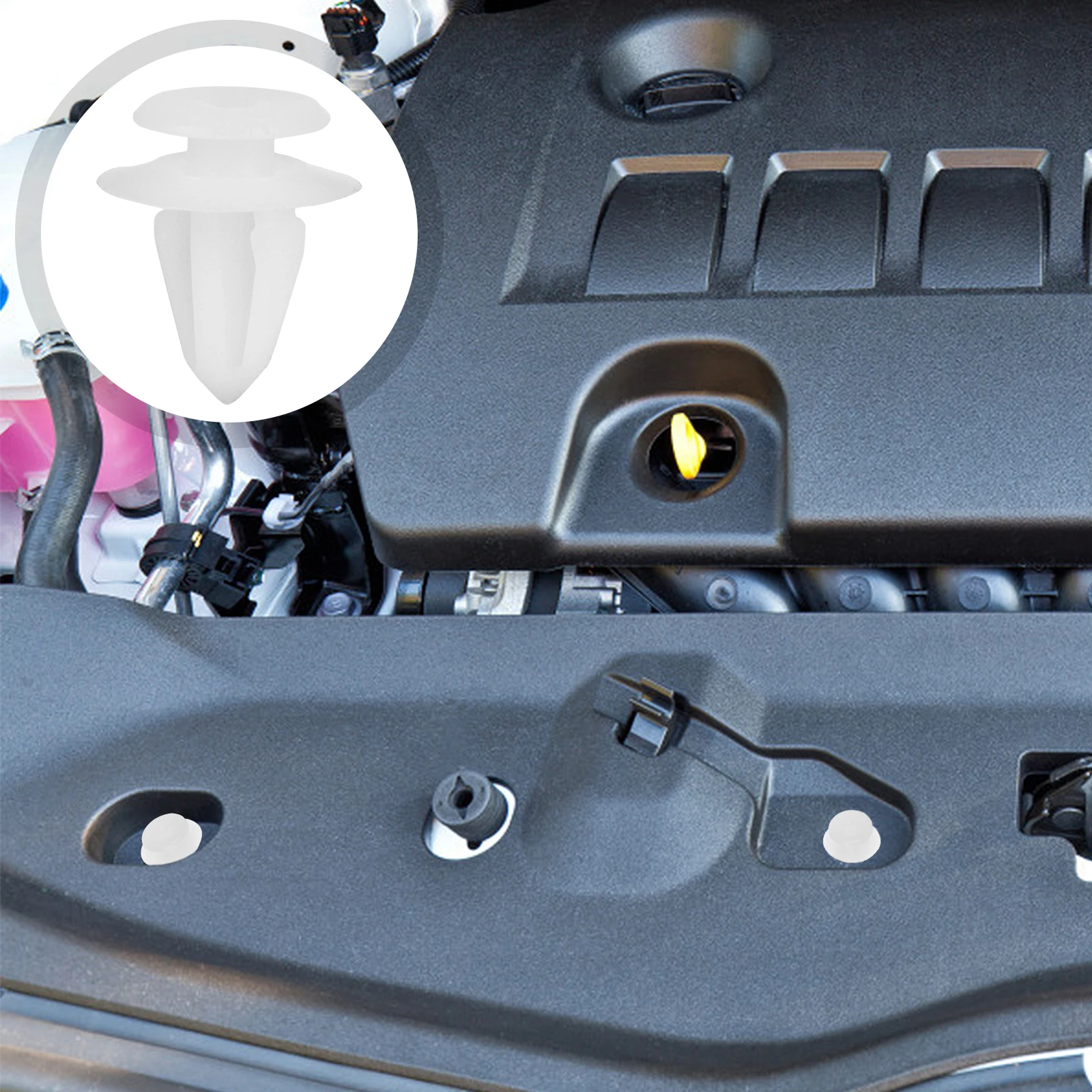 100pcs Clips Door Panel Rivet Clamp Engine Cover Post Car Push Pin PA66 Nylon Trim Body Clip Engine Cover Clip
100pcs Clips Door Panel Rivet Clamp Engine Cover Post Car Push Pin PA66 Nylon Trim Body Clip Engine Cover Clip