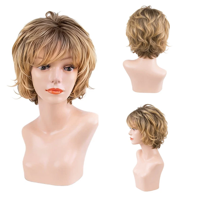 Natural Looking Short Wavy Wig For Older Women Ombre Blonde Brown Layered Pixie Cut Wig Soft Fluffy Easy to Wear Daily Party Use
Natural Looking Short Wavy Wig For Older Women Ombre Blonde Brown Layered Pixie Cut Wig Soft Fluffy Easy to Wear Daily Party Use