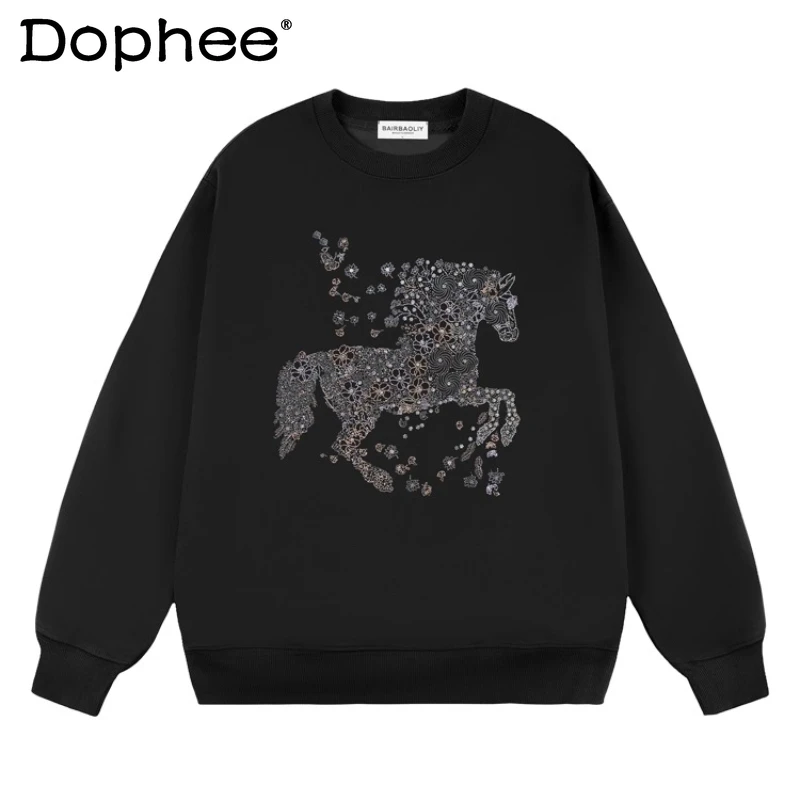 2025 Autumn Winter New Luxury High-Quality Heavy Rhinestone Round Neck Sweatshirt Fashion Casual Loose Stylish Men's Clothing
2025 Autumn Winter New Luxury High-Quality Heavy Rhinestone Round Neck Sweatshirt Fashion Casual Loose Stylish Men's Clothing
