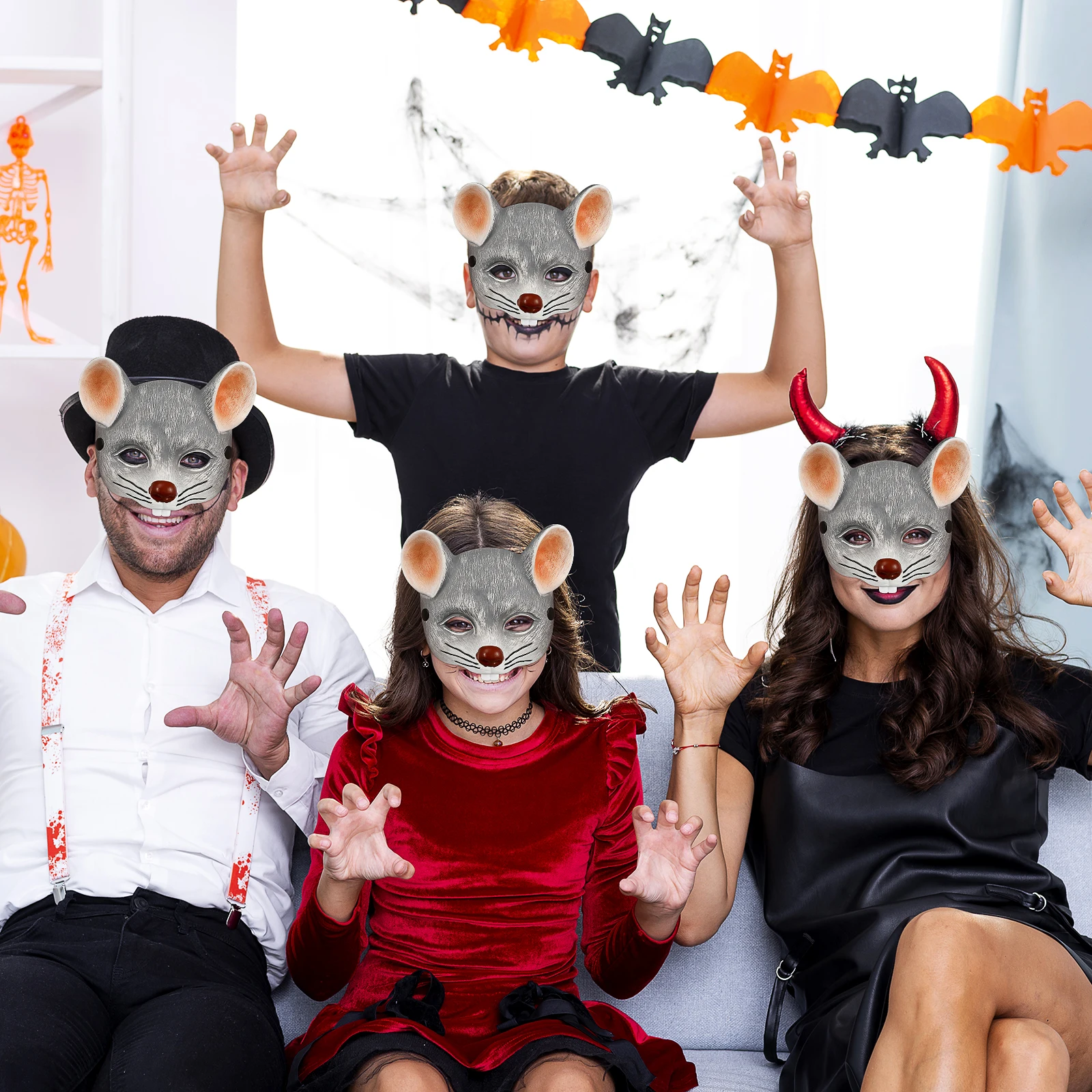 Carnival Mask 3D Mouse Lightweight Comfort Party Face Cover Halloween Supplies Grey Kids Gifts Bath Tools Creative Design
Carnival Mask 3D Mouse Lightweight Comfort Party Face Cover Halloween Supplies Grey Kids Gifts Bath Tools Creative Design