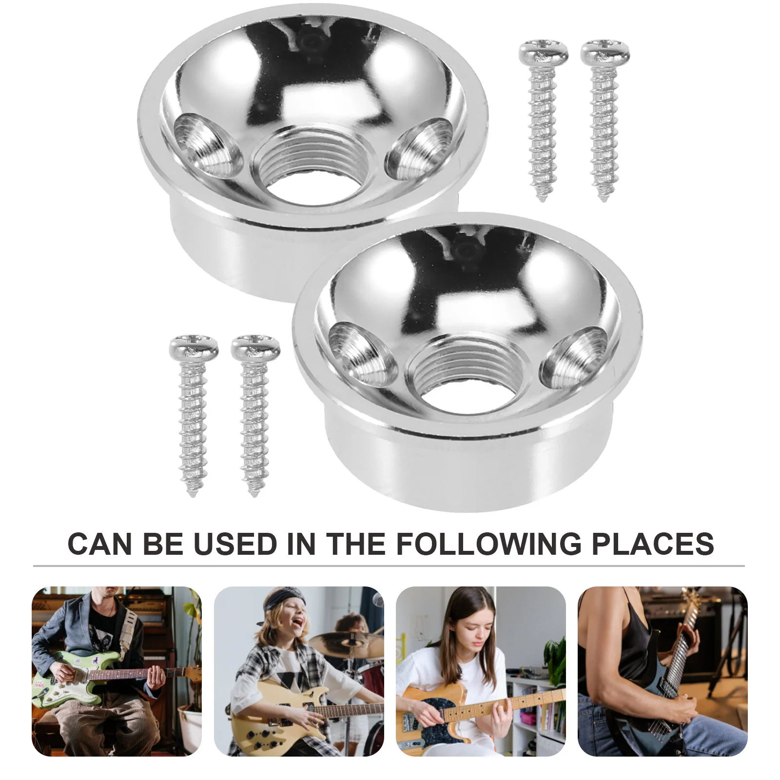 2 set Guitar Jack Plates Cup Style Replacement For Electric Guitar Input Output Socket Plate Smooth Metal Fittings Accessory
2 set Guitar Jack Plates Cup Style Replacement For Electric Guitar Input Output Socket Plate Smooth Metal Fittings Accessory