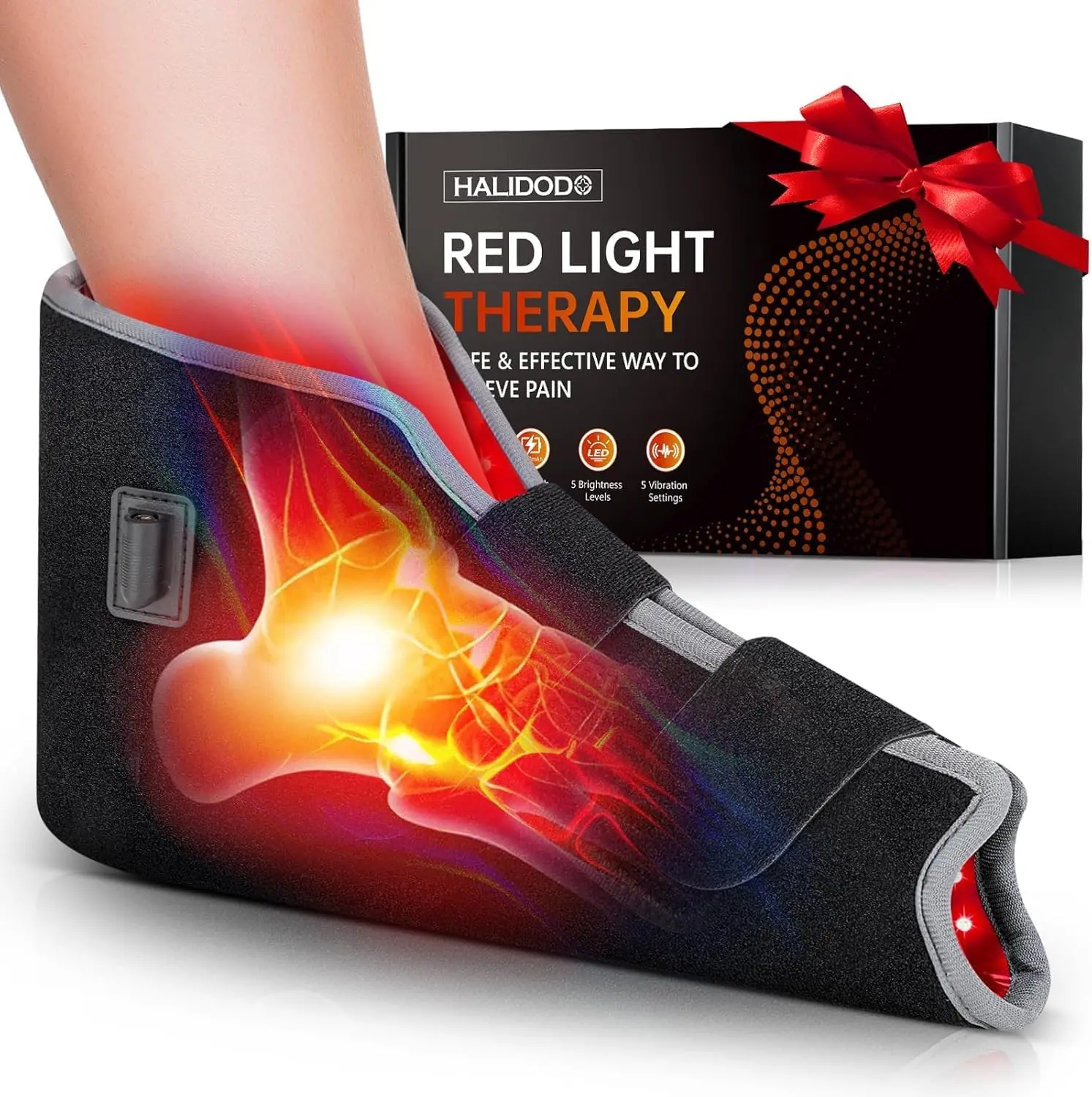 Red Light Therapy Foot Wrap with Timer, Comfortable Wearable for Feet Ankle Heel Up to Size 12
Red Light Therapy Foot Wrap with Timer, Comfortable Wearable for Feet Ankle Heel Up to Size 12