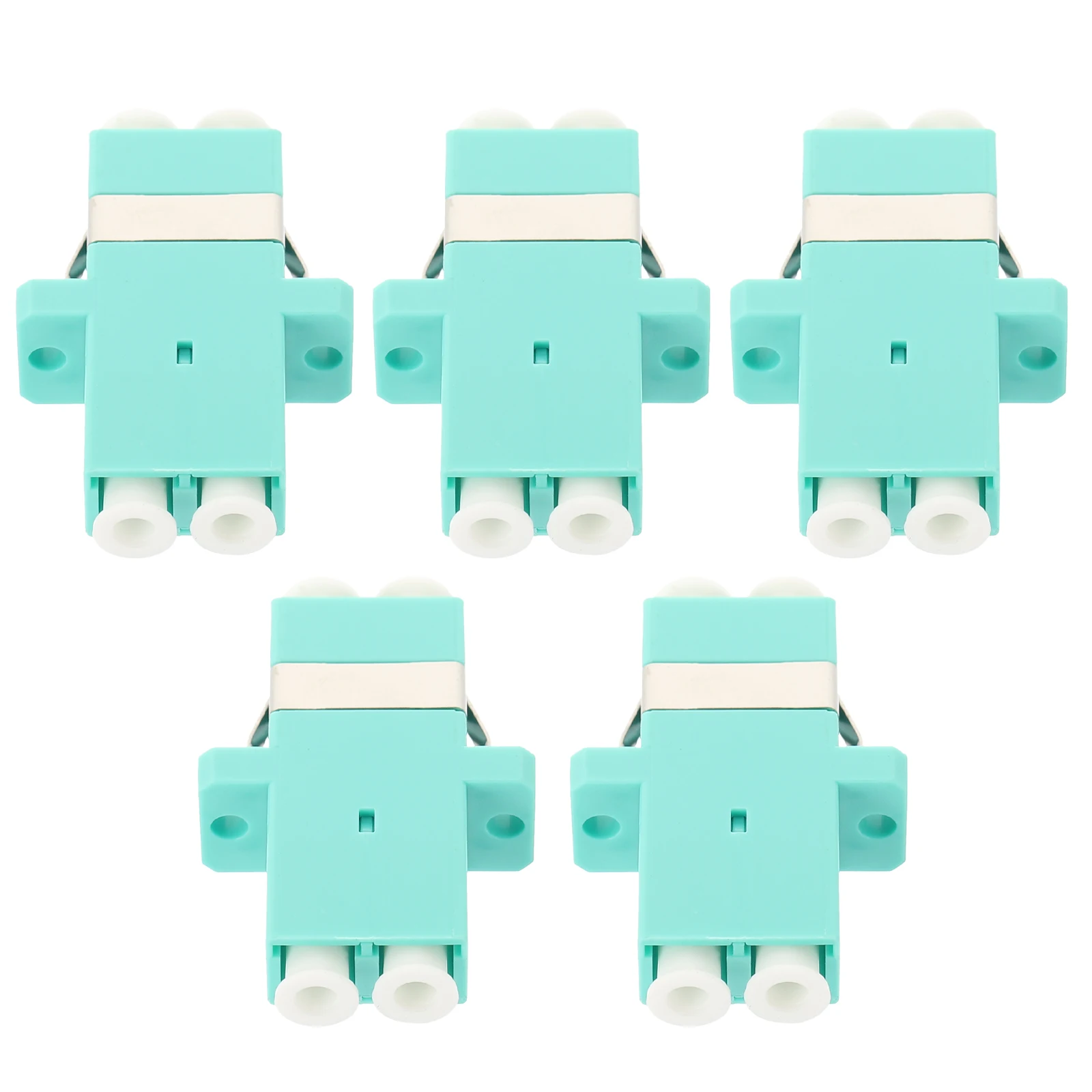 5 pcs LC Female to LC Female Duplex Fiber Optic Connector Adapter OM4 Multimode Connectors Low Loss Reusable
5 pcs LC Female to LC Female Duplex Fiber Optic Connector Adapter OM4 Multimode Connectors Low Loss Reusable