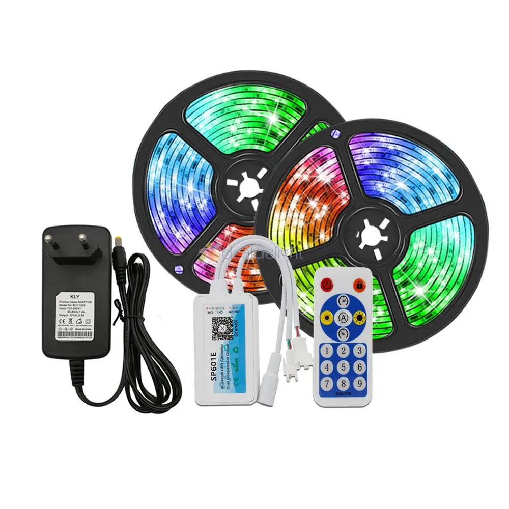WS2811 Pixels LED RGB Strip Light + SP601E Music Controller Dual Signal IOS/Android App+ Power Adapter Full set
WS2811 Pixels LED RGB Strip Light + SP601E Music Controller Dual Signal IOS/Android App+ Power Adapter Full set