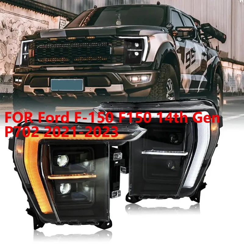 Для Ford F-150 F150 14-го поколения P702 2021-2023 светодиодные фары в сборе, комплект фар DRL
Для Ford F-150 F150 14-го поколения P702 2021-2023 светодиодные фары в сборе, комплект фар DRL