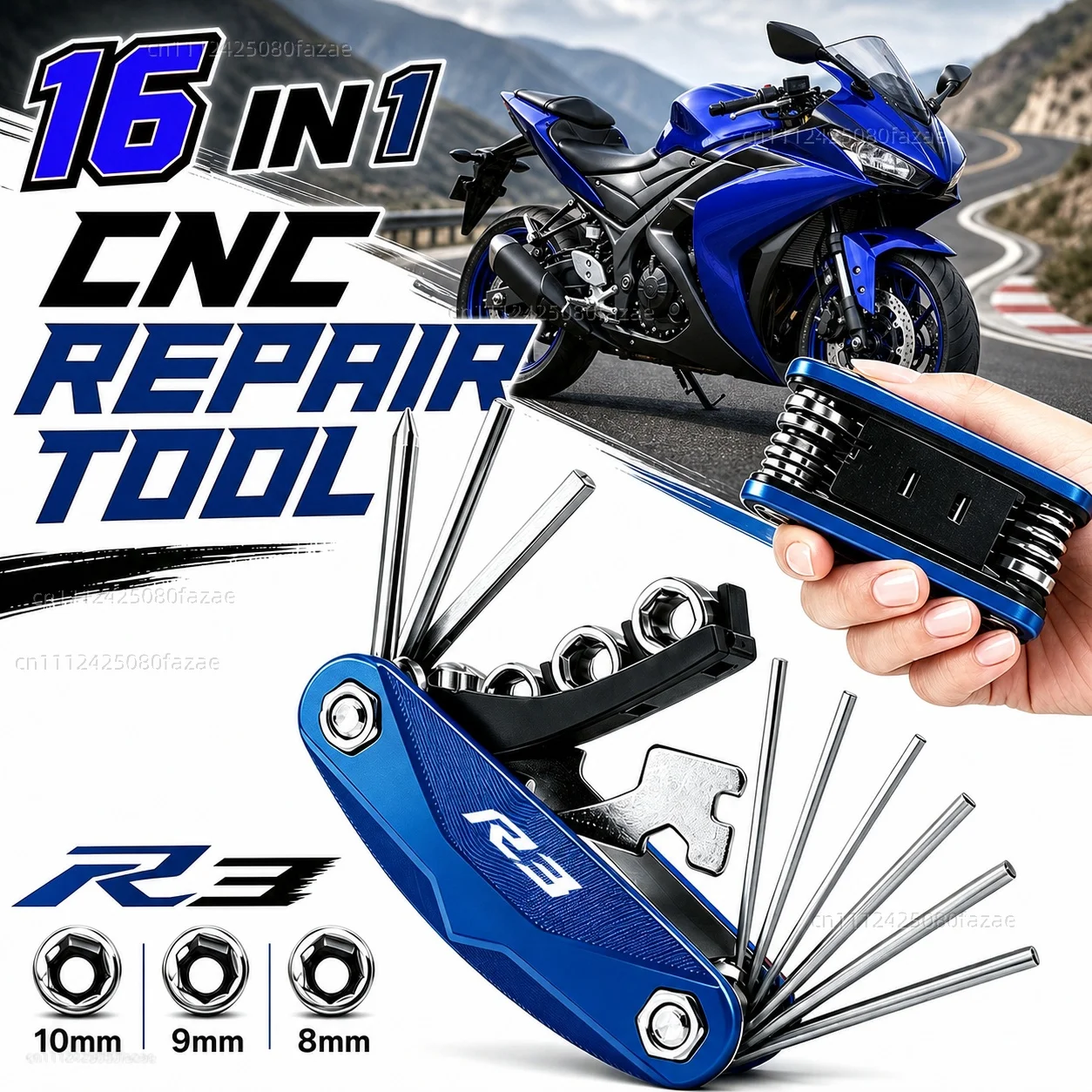 For yamaha YZFR3 YZF-R3 YZF R3 2015-2023 2022 2021 2020 Motorcycle Tool Repair Kit Multifunctional Screwdriver Wrench Hex Key
For yamaha YZFR3 YZF-R3 YZF R3 2015-2023 2022 2021 2020 Motorcycle Tool Repair Kit Multifunctional Screwdriver Wrench Hex Key