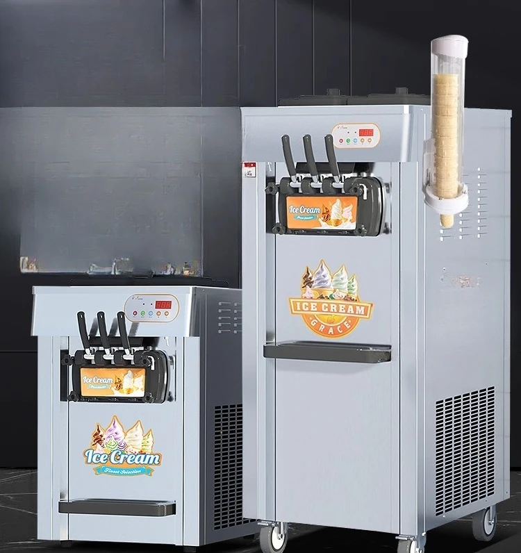 Soft ice cream machine Commercial automatic ice cream machine Vertical cone machine Desktop
Soft ice cream machine Commercial automatic ice cream machine Vertical cone machine Desktop