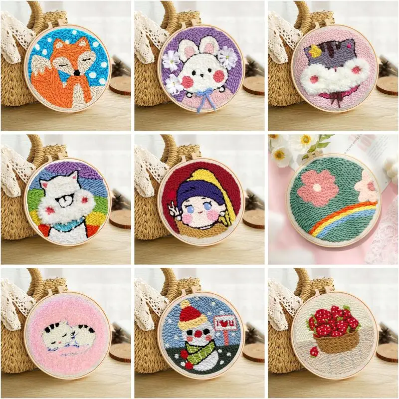 GATYZTORY Easy Diy Punch Needle Embroidery Kits Rug For Starter Kits Yarn And Embroidery For Adults Children Gift Home Decor
GATYZTORY Easy Diy Punch Needle Embroidery Kits Rug For Starter Kits Yarn And Embroidery For Adults Children Gift Home Decor
