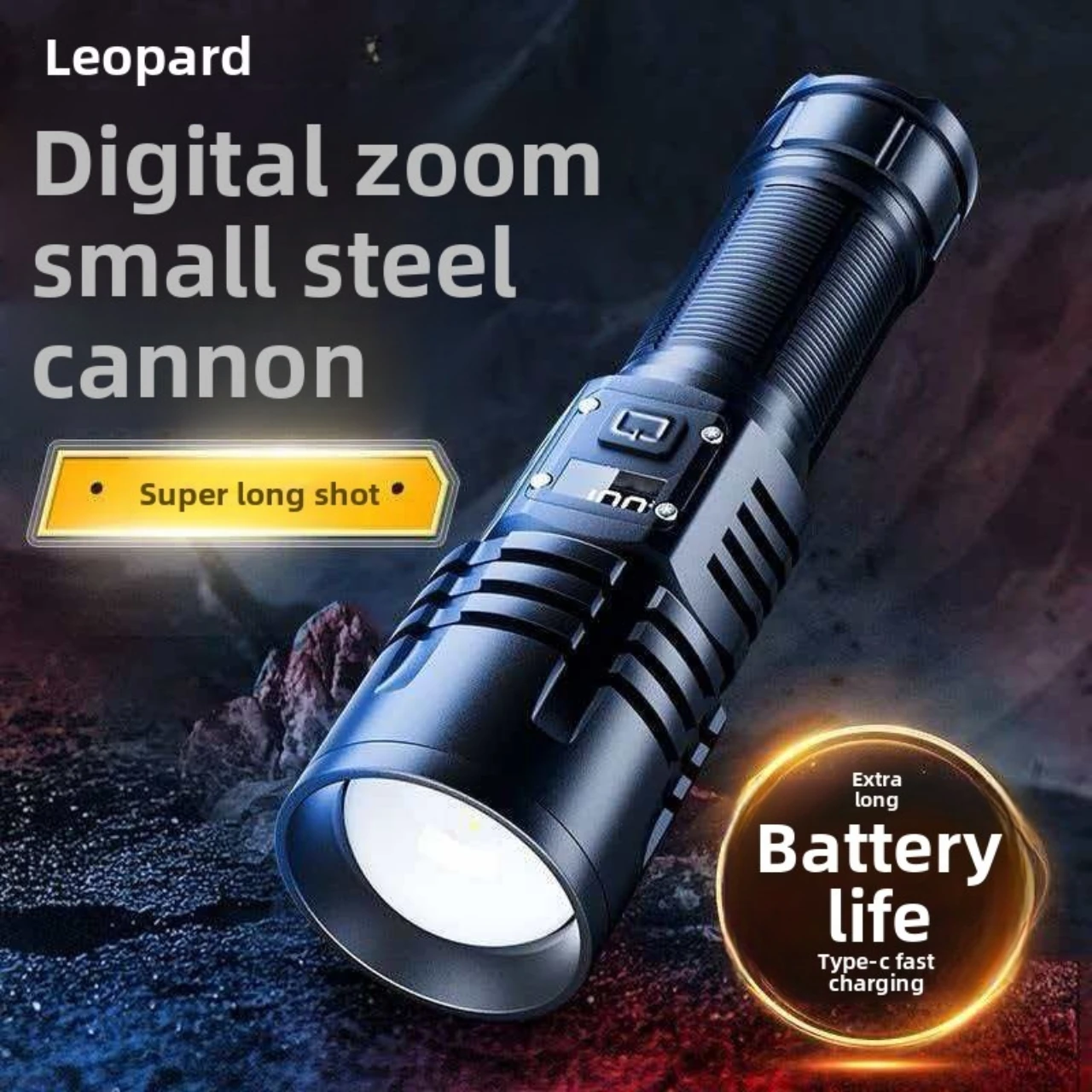 High Strong Power Led Flashlights 1800LM Tactical Torch with Display Light USB Charging Camping Fishing Emergency Zoom Lantern
High Strong Power Led Flashlights 1800LM Tactical Torch with Display Light USB Charging Camping Fishing Emergency Zoom Lantern
