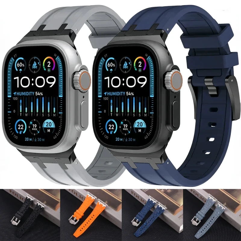 Liquid Silicone Band For Apple Watch Ultra2 49mm Series 10 9 8 7 46mm42mm 45mm41mm Metal Connector Strap iWatch 6 5 4 SE 44/40mm
Liquid Silicone Band For Apple Watch Ultra2 49mm Series 10 9 8 7 46mm42mm 45mm41mm Metal Connector Strap iWatch 6 5 4 SE 44/40mm