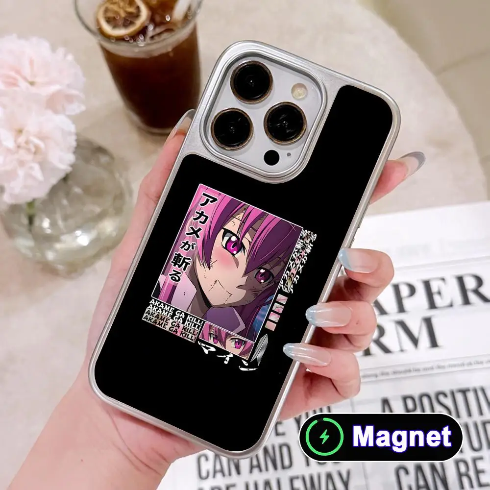 Akame Ga Kill Mine Phone Case for iPhone 17 16 15 14 13 12 11 Air Pro Max Plus Electroplated Silver Magnet Cover
Akame Ga Kill Mine Phone Case for iPhone 17 16 15 14 13 12 11 Air Pro Max Plus Electroplated Silver Magnet Cover