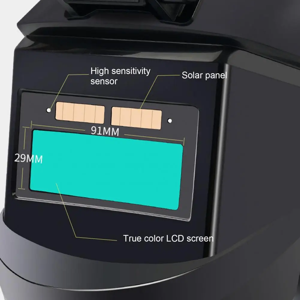Auto Darkening Welding Helmet Face Guard with LCD Heat & Impact Resistant Flame Retardant Welder Mask Grinding Hood Kit
Auto Darkening Welding Helmet Face Guard with LCD Heat & Impact Resistant Flame Retardant Welder Mask Grinding Hood Kit