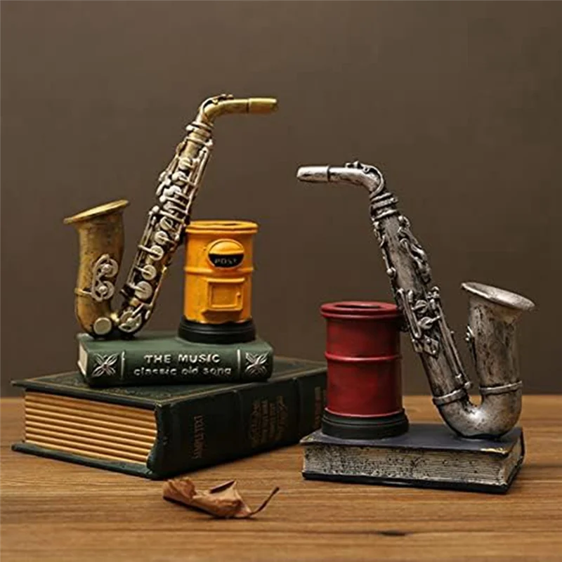 Saxophone Resin Waterproof Pencil Holder For Desk Makeup Brush Holder Office Supplies Resin Ornaments, Red Durable
Saxophone Resin Waterproof Pencil Holder For Desk Makeup Brush Holder Office Supplies Resin Ornaments, Red Durable