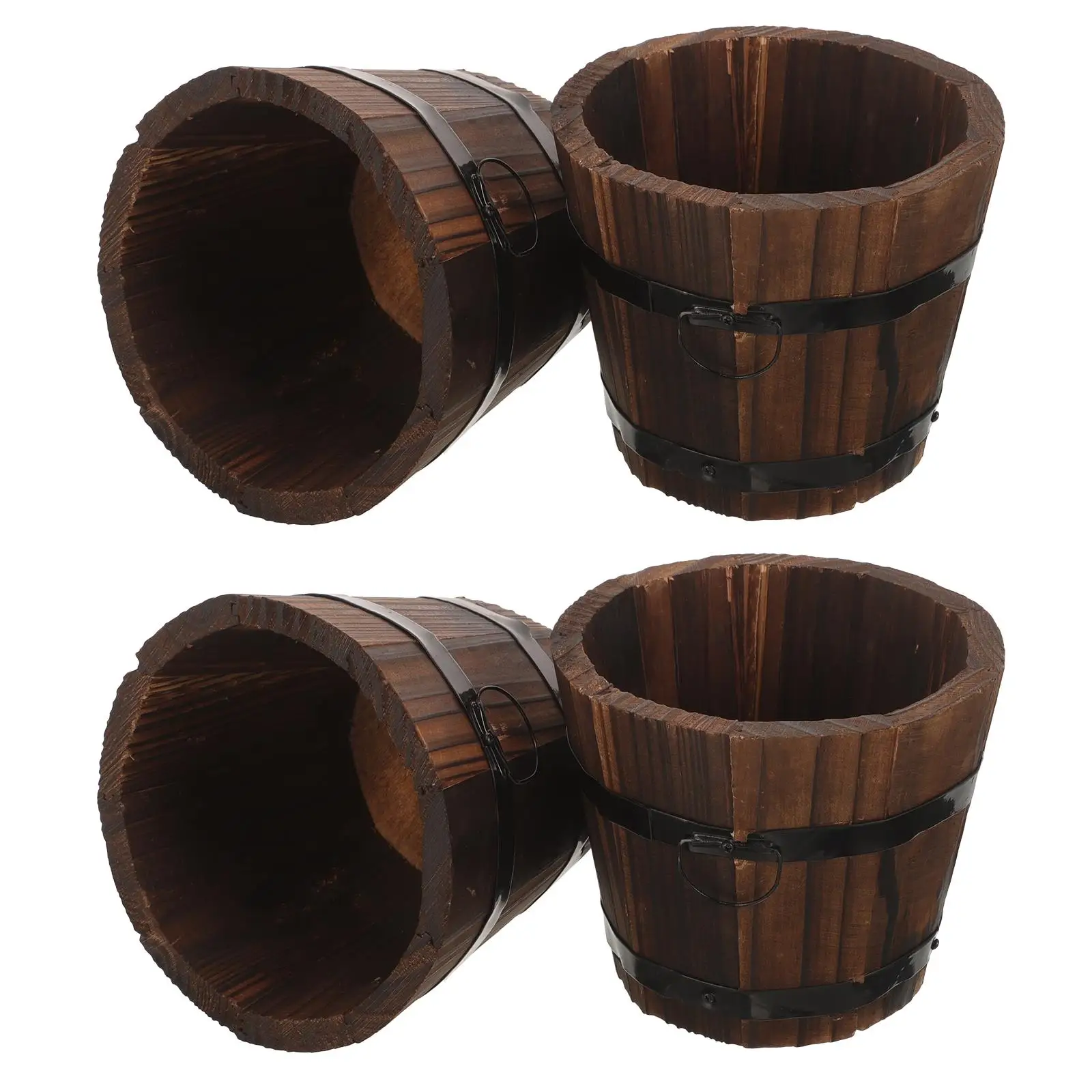 4pcs Wood Plant Pots Round Planter Flower Pot Terracotta Vegetable Gardening Accessories Home Balcony
4pcs Wood Plant Pots Round Planter Flower Pot Terracotta Vegetable Gardening Accessories Home Balcony