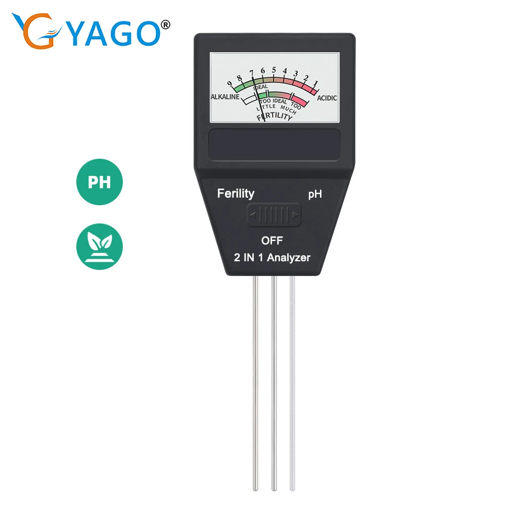 2 in 1 Soil Tester PH Fertility Meter With 3 Probes Soil PH Tester Plant Measure Device Acidity Meter Measuring Tool
2 in 1 Soil Tester PH Fertility Meter With 3 Probes Soil PH Tester Plant Measure Device Acidity Meter Measuring Tool