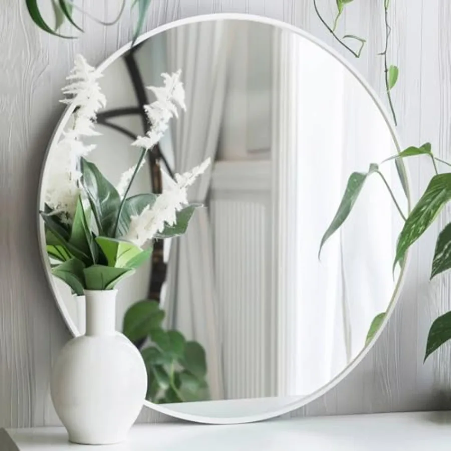 Round Mirror Circle Mirror 24 inch Matte Metal Frame Round Mirrors Circle Mirrors for Bathroom Living Room Bedroom Hallway
Round Mirror Circle Mirror 24 inch Matte Metal Frame Round Mirrors Circle Mirrors for Bathroom Living Room Bedroom Hallway