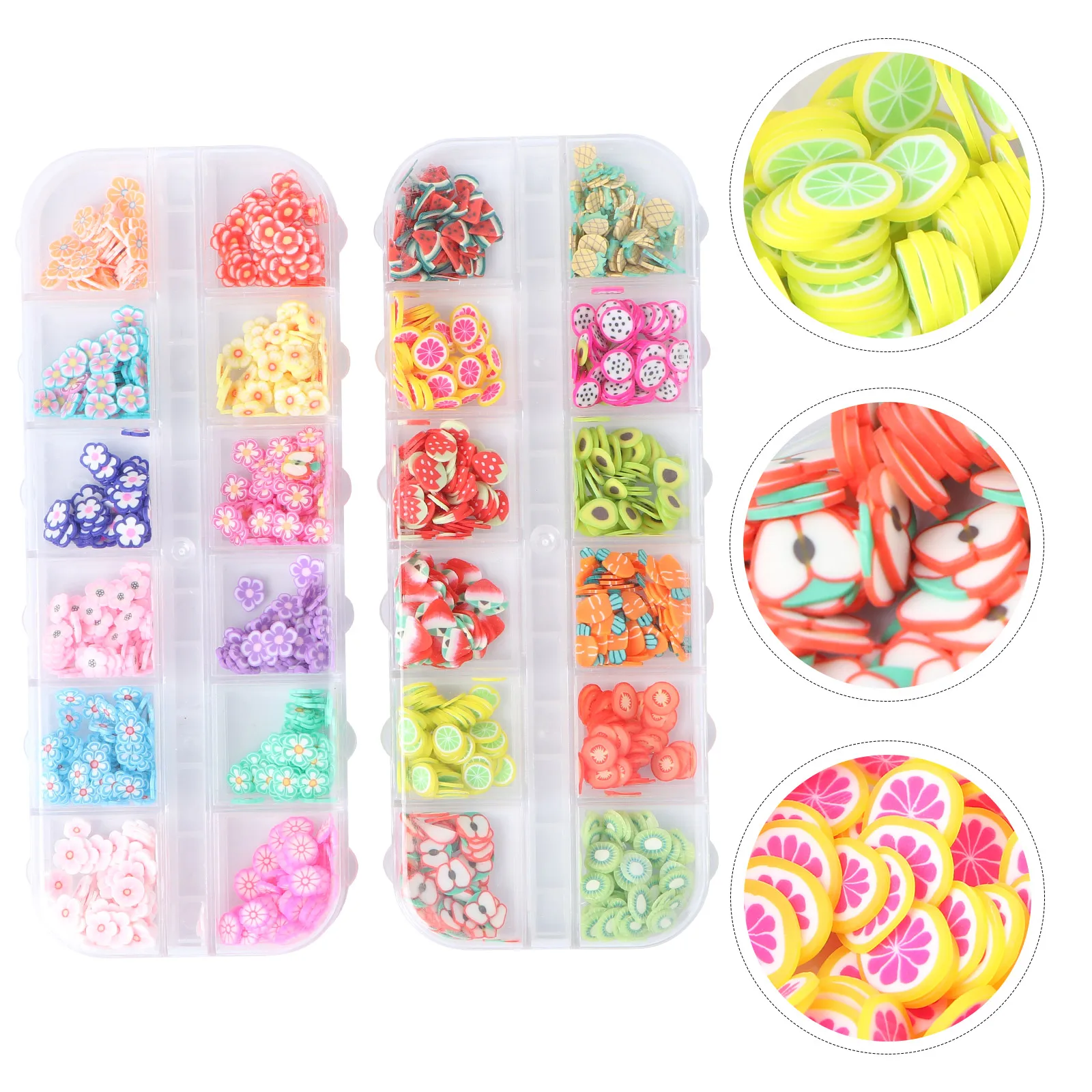 2 Boxes Handmade DIY Nail Art Decorations 12 Grids Random Flower Fruit Slice Manicure Supplies Nail Slice
2 Boxes Handmade DIY Nail Art Decorations 12 Grids Random Flower Fruit Slice Manicure Supplies Nail Slice
