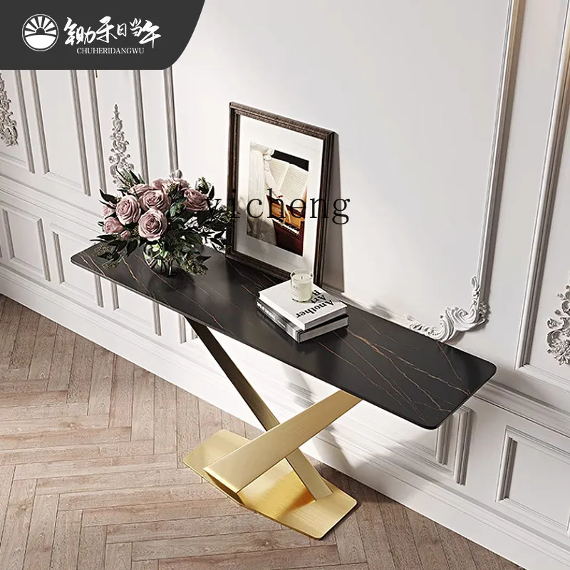 FZ light luxury stainless steel rock slab entrance table end view table corridor wall decorative cabinet
FZ light luxury stainless steel rock slab entrance table end view table corridor wall decorative cabinet