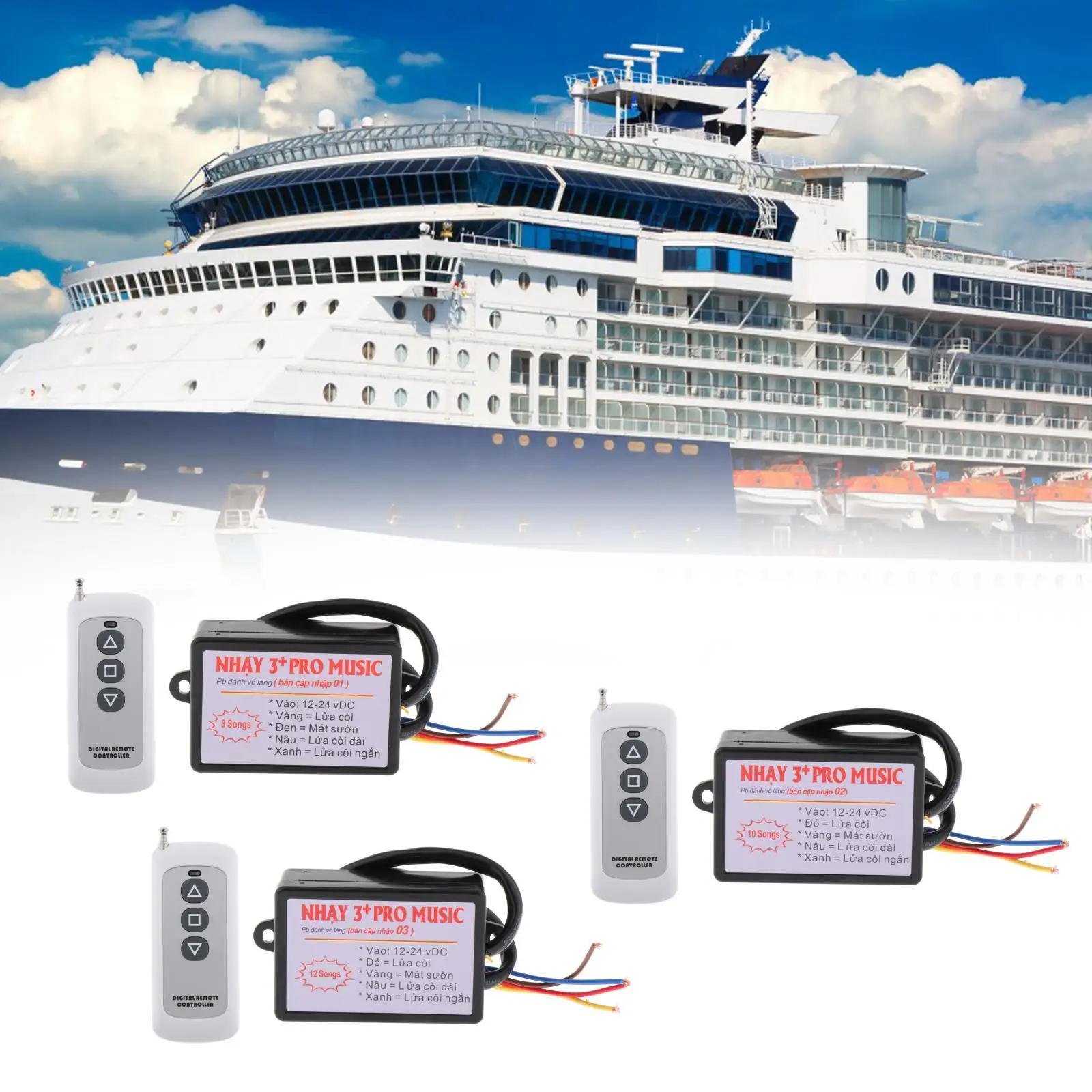 Durable Car Horn Controller Sound Control Unit with Remote and Adjustable Volume for Auto Truck Marine Applications
Durable Car Horn Controller Sound Control Unit with Remote and Adjustable Volume for Auto Truck Marine Applications