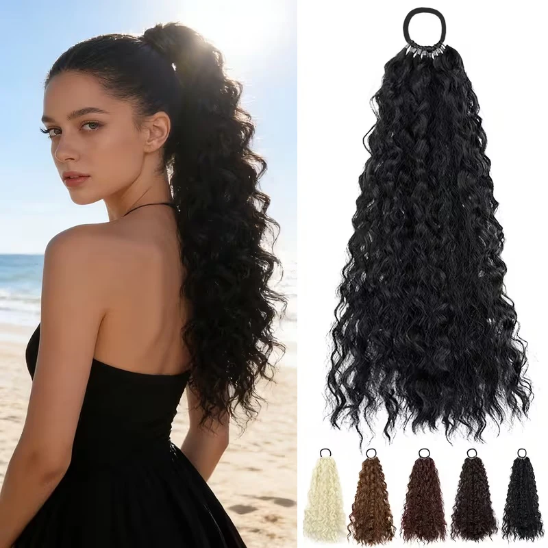 18Inch Synthetic Long Kinky Curly Afro Ponytail Hair Extension Elastic Rubber Band Fluffy Hairpiece for Women Daily Use
18Inch Synthetic Long Kinky Curly Afro Ponytail Hair Extension Elastic Rubber Band Fluffy Hairpiece for Women Daily Use