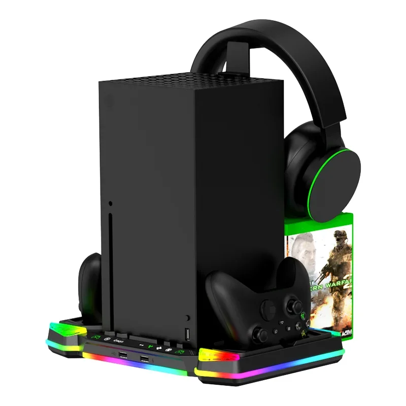 Ipega Φ охлаждающая база вентилятора для Xbox серии X, многофункциональная зарядка RGB, контроль температуры
Ipega Φ охлаждающая база вентилятора для Xbox серии X, многофункциональная зарядка RGB, контроль температуры