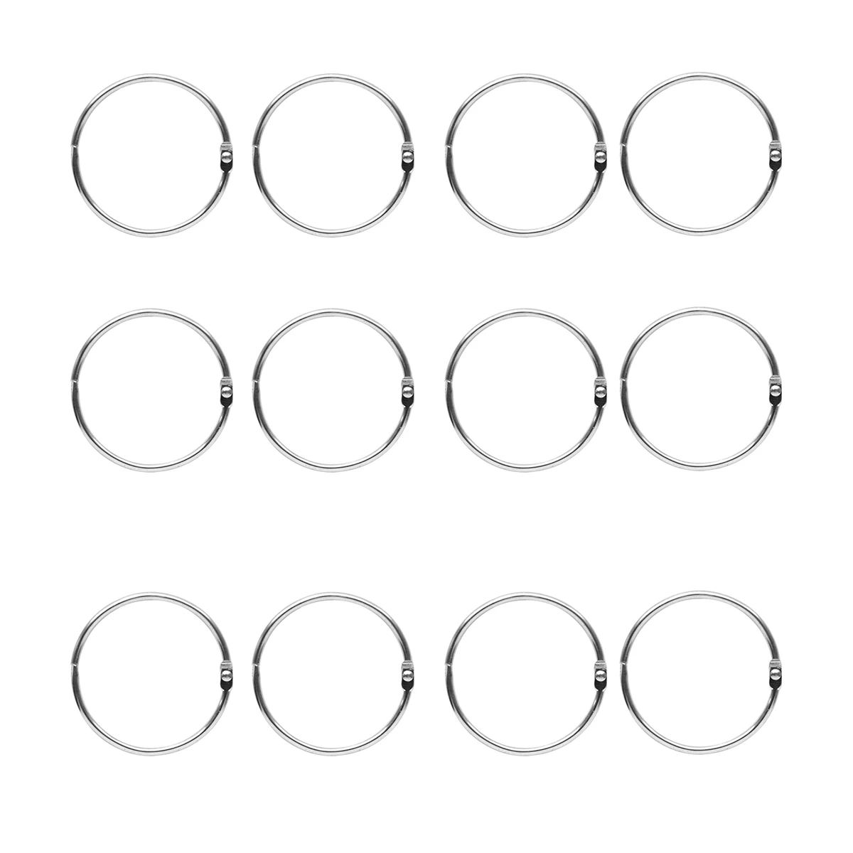 12Pcs Curtain Hooks Metal Snap Ring Modern Smooth Finish Multi-Use Ring for Drapes Garments Memo Filing Scrapbooking Keychain
12Pcs Curtain Hooks Metal Snap Ring Modern Smooth Finish Multi-Use Ring for Drapes Garments Memo Filing Scrapbooking Keychain